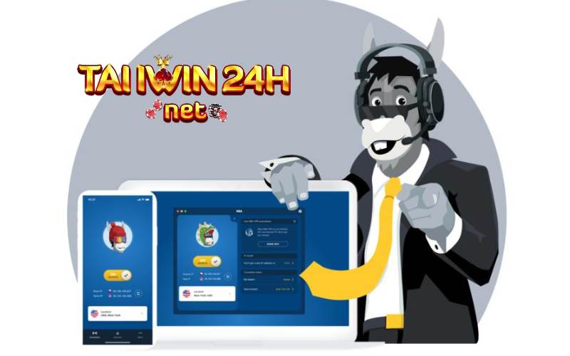  HMA VPN Fake IP truy cập iwin.club